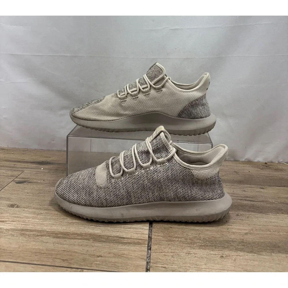 Adidas Tubular Shadow Knit Sneakers Mens Size 12‎ Beige Running Shoes